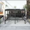 VidaXL Table de jardin gris 159,5x82,5x110 cm bois massif de pin 824097