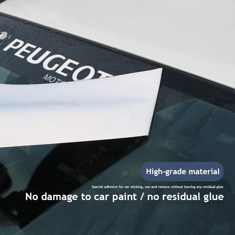 Peugeot 206 307 308 207 3008 208 407 508 2008 5008 301 406 408 607 4008 107 106 için Araba Ön Arka Cam Dekorasyon Çıkartması