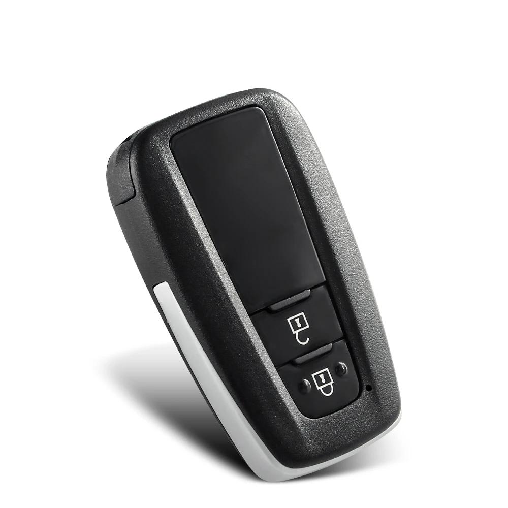Voor Toyota Prius Camry Rav4 C-Hr Auto Afstandsbediening Sleutelhoes 2/3/4 Knoppen Case Cover Fob Inzet Sleutelblad