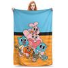 Kaugummigesicht Cartoon Decken Fleece Weiche Kuscheldecke für Draußen Reisen Bettteppich