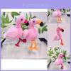 Entzückender Flamingo Plüschtier Schlüsselanhänger Weiche Flauschige Puppe Für Kinder Und Sammler
