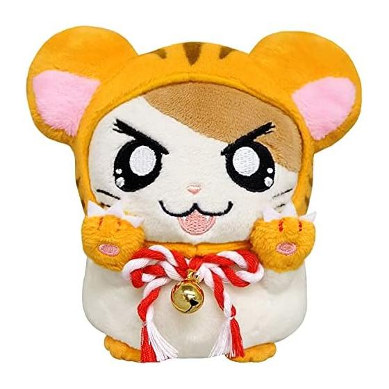 Used San-Ei Boeki Hamtaro Zodiac Hamtaro Tiger Plush, 10cm Height