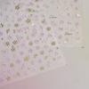 1pcs 5D Bronzing Shininy Pink Sakura Nail Art Stickers Flower Self-Adhesive Nail Decorations Decals Accessories