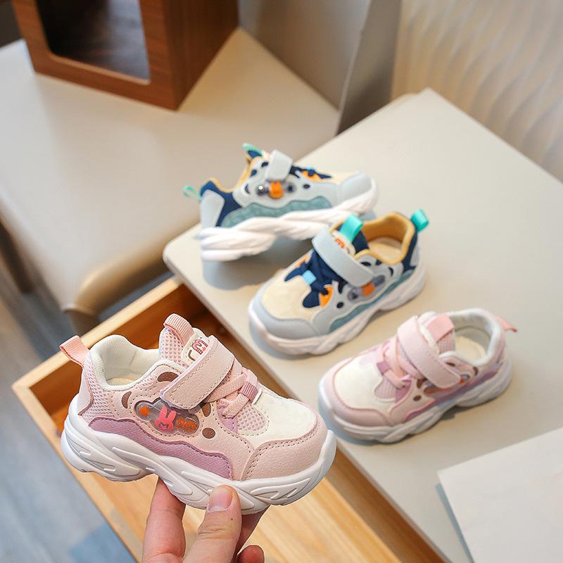 

Спортивная обувь для девочек весна и осень новые нескользящие и износостойкие детские повседневные туфли в иностранном стиле детские туфли среднего размера для малышей Tide 22 розовый