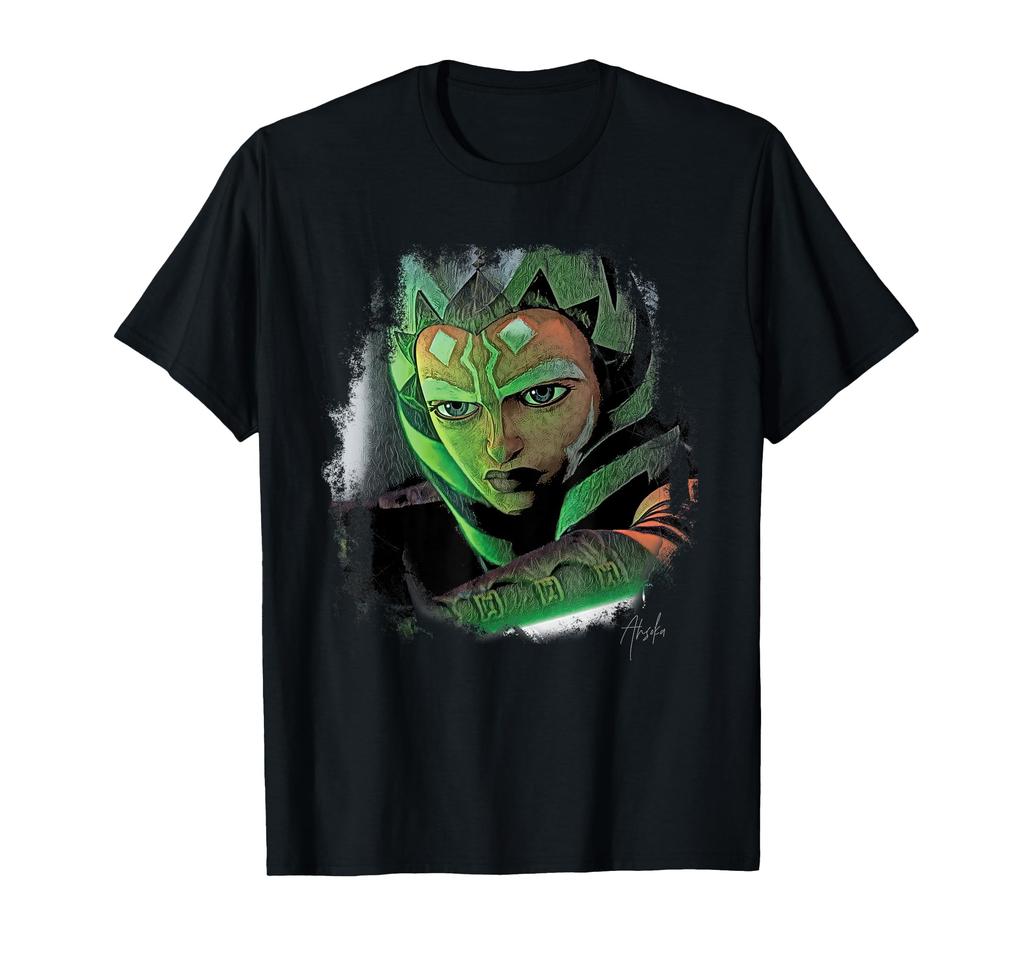 Star Wars Ahsoka Tahno Tales of the Jedi Lightsaber Glow T-Shirt