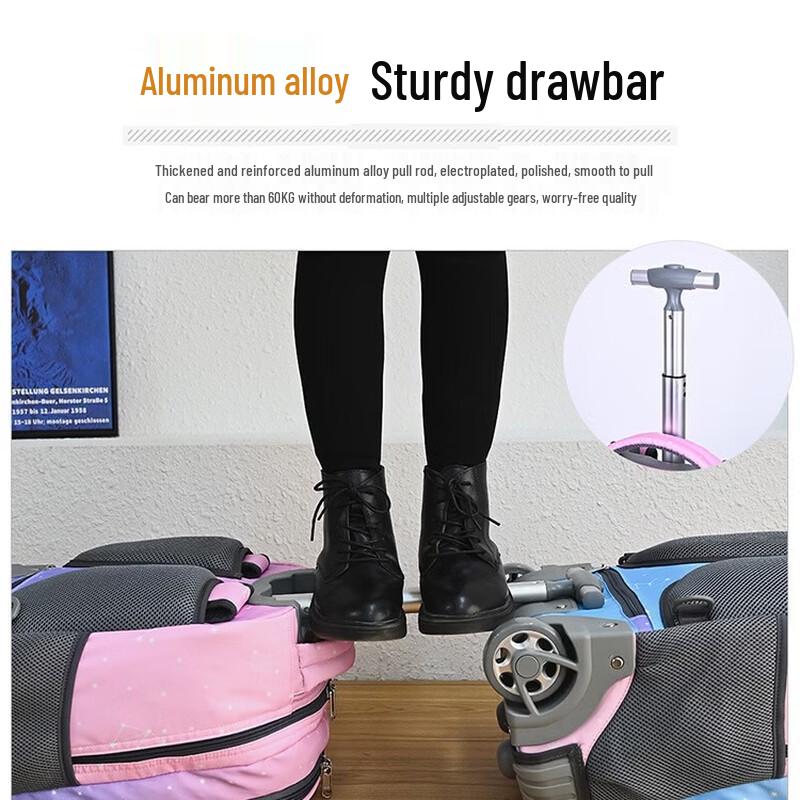 MDNG 18-inch Rolling School Backpack & Travel Bag