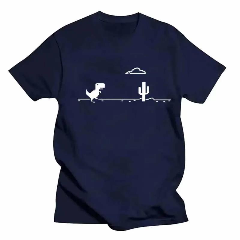 

Мозаика Игра Кактус Маленький Динозавр Принты Унисекс Футболки Творчество Улица Смешной Короткий Рукав Повседневный All-math Унисекс Одежда 4XL