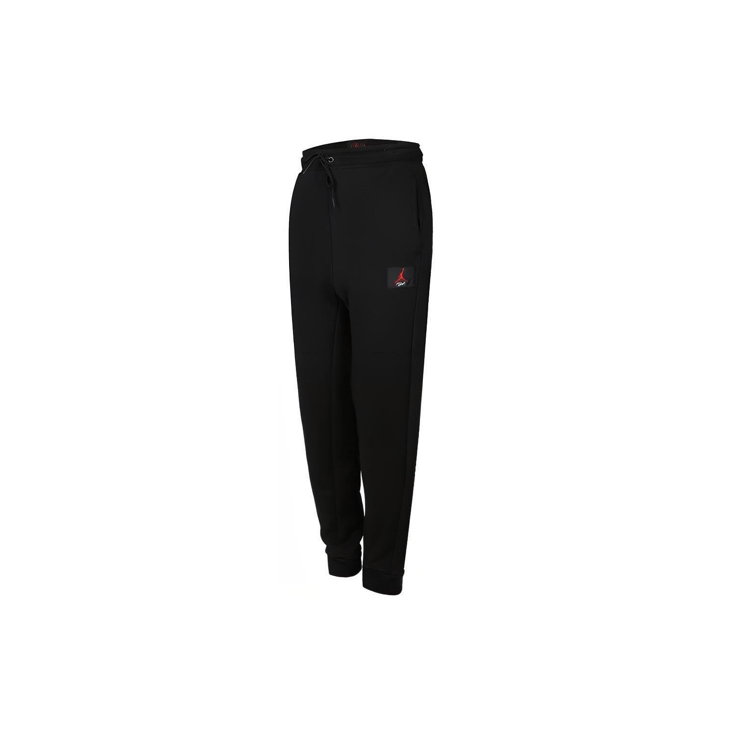Air Jordan Flight Casual Sports Knit Bundle Feet Long Pants Black Men s BQ7967-010 XXL
