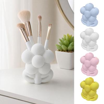 3D-gedruckter Blumenform-Make-up-Pinselhalter Floraler Stiftehalter Ästhetisch Niedlich