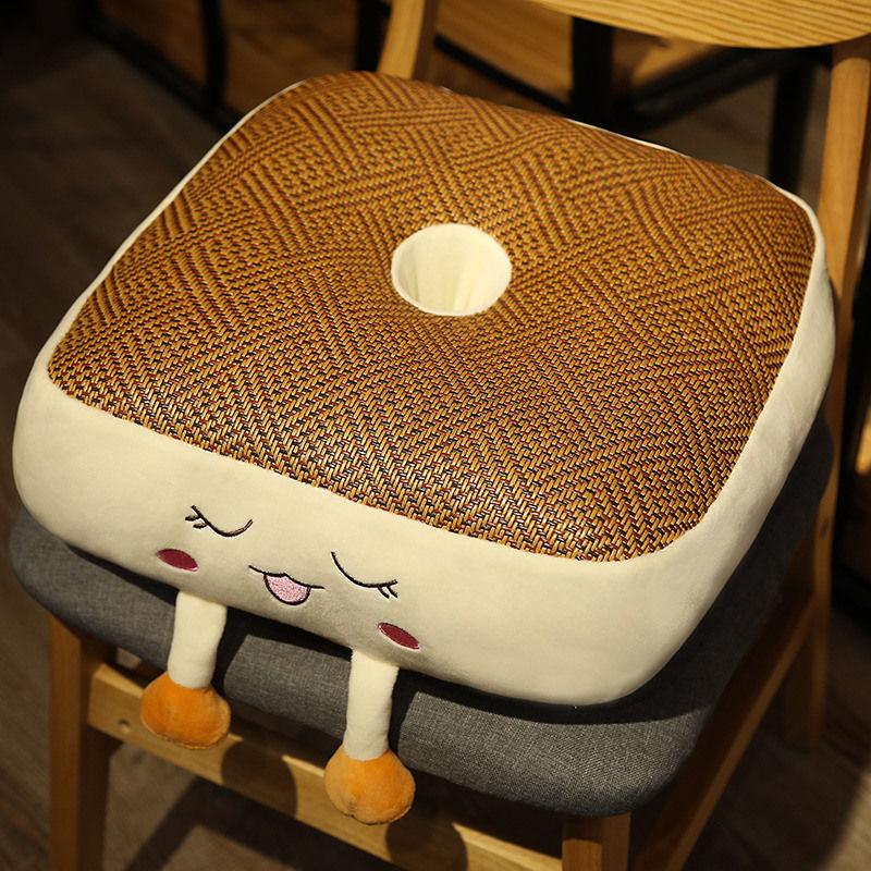 Pergola Seat Cushion Butt Cushion Four Seasons Chair Floor Office Sedentary Artifact Butt Cushion Breathable Summer