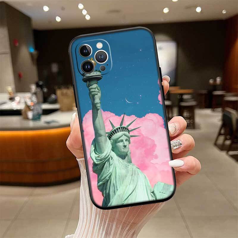 Statue of Liberty Phone Case for Redmi Note 12 12S 12C 13 13C 13R 14 14S 14R 14C 11A 13X A3 A3X A4 A5 Pro Max Plus
