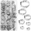 85 Stainless Steel 304 Hose Clamps - 7 Sizes 6-21 Mm, Pack of 85 Pieces