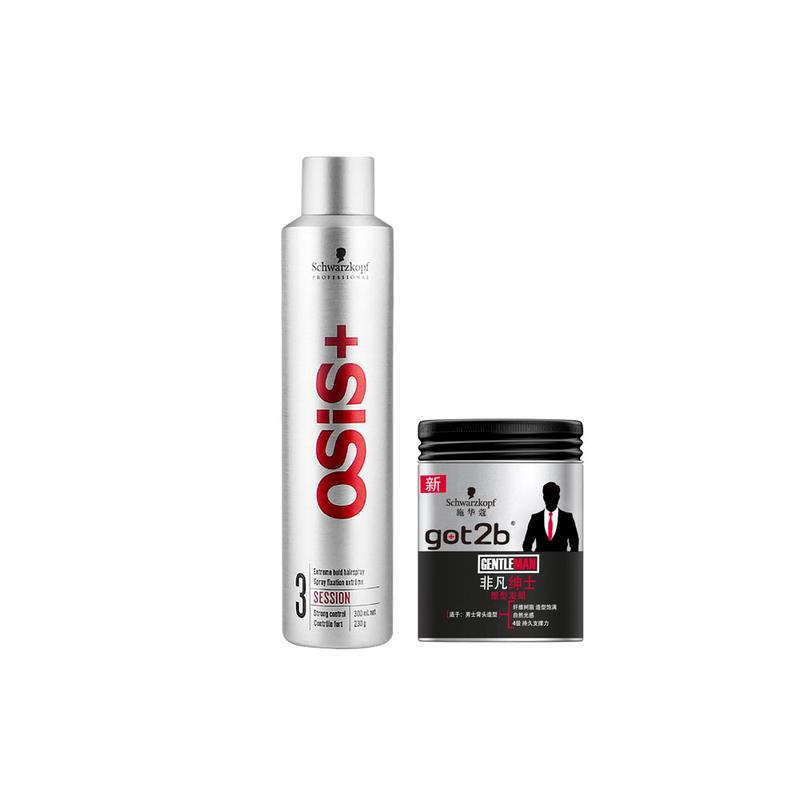 Schwarzkopf Silver Collagen Лак для волос Стайлинг /+ Серебряный клей 300 мл + экстраординарный воск для волос 100 г серебряный
