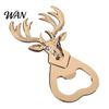 Deer Head Bottle Opener Opener, Creative Beer with Puns "One Outdoor Camping You" Meaning, Zinc Alloy Wedding Favor Gift for Groomsmen 3D