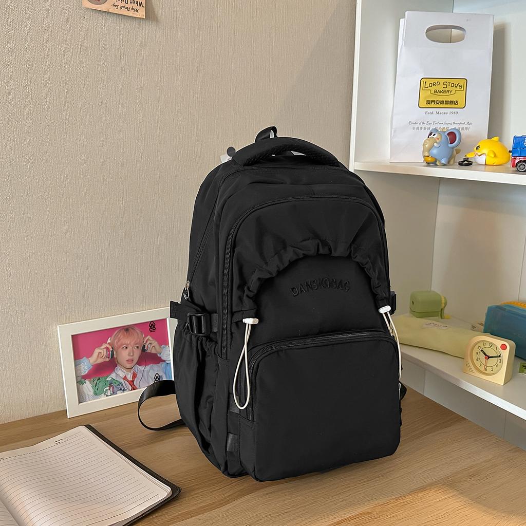 Schoolbag new ins Mori backpack female college style junior high school student high school student large capacity nylon solid color waterproof