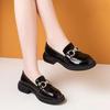 2025Autumn New Women's Loafers Round Toe Shallow Mid-Heel Non-Slip Low-Cut Slip-On Fashion Single Shoes for Women
