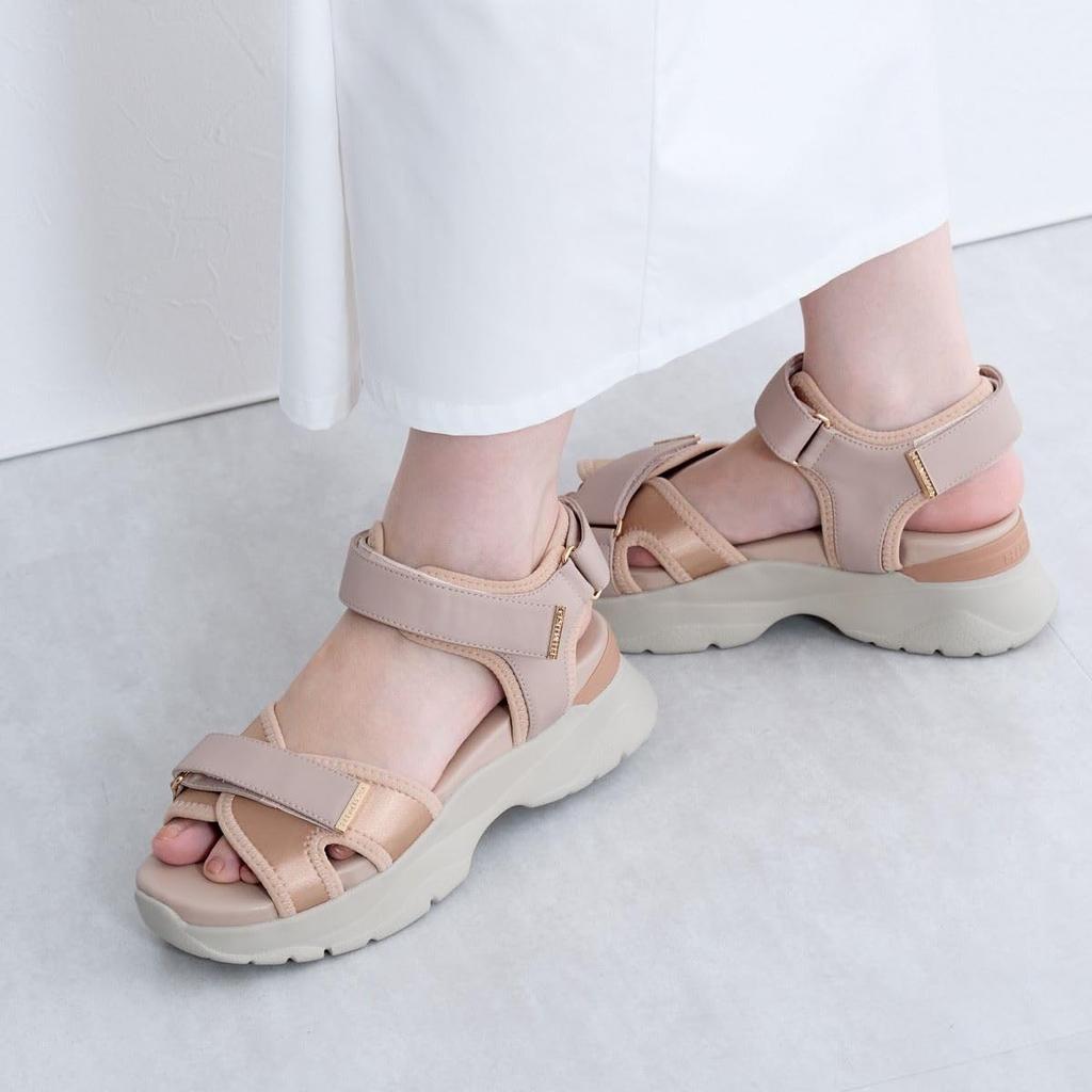 HIMIKO/Himiko/Cross Design Sports Sandals/647202 Beige S