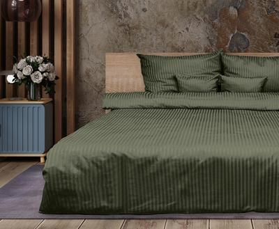 Damask Bedding Set, Olive, 1 Cm, 220x200+2x70x80 Matex