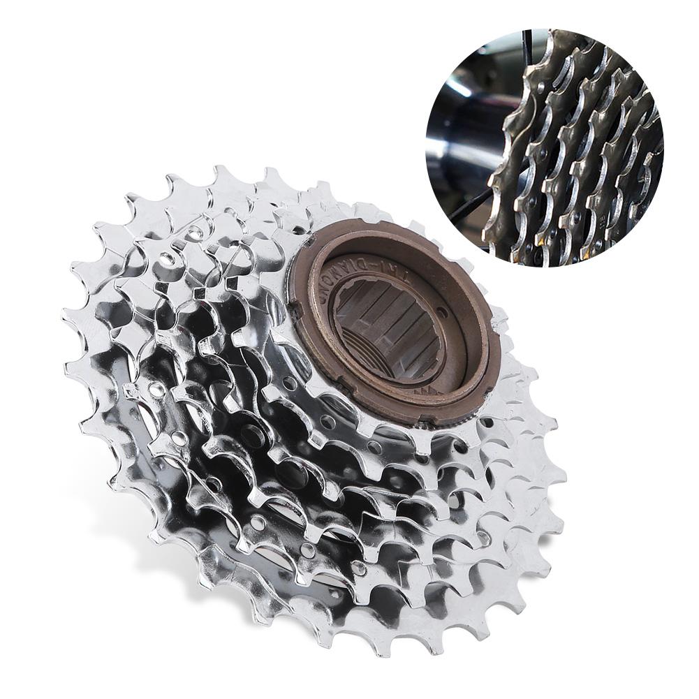 Pinion Bicicletă Cromat Roată Liberă Spate Accesoriu de Înlocuire pentru Bicicletă Montană 6 viteze