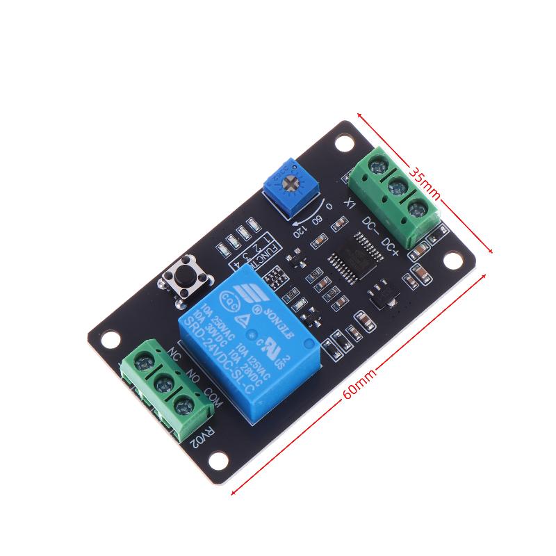 Timer Relay Module 12V Delay On Off Switch Adjustable Time Range Self Locking Delay Timer for Lighting Control Home Applications