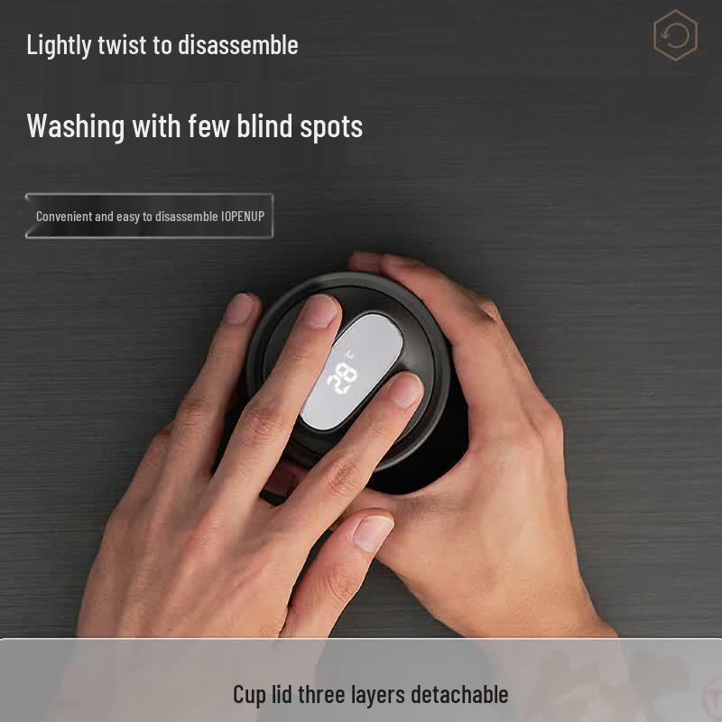SUPOR Smart Temperature Display Pure Titanium Insulated Bottle