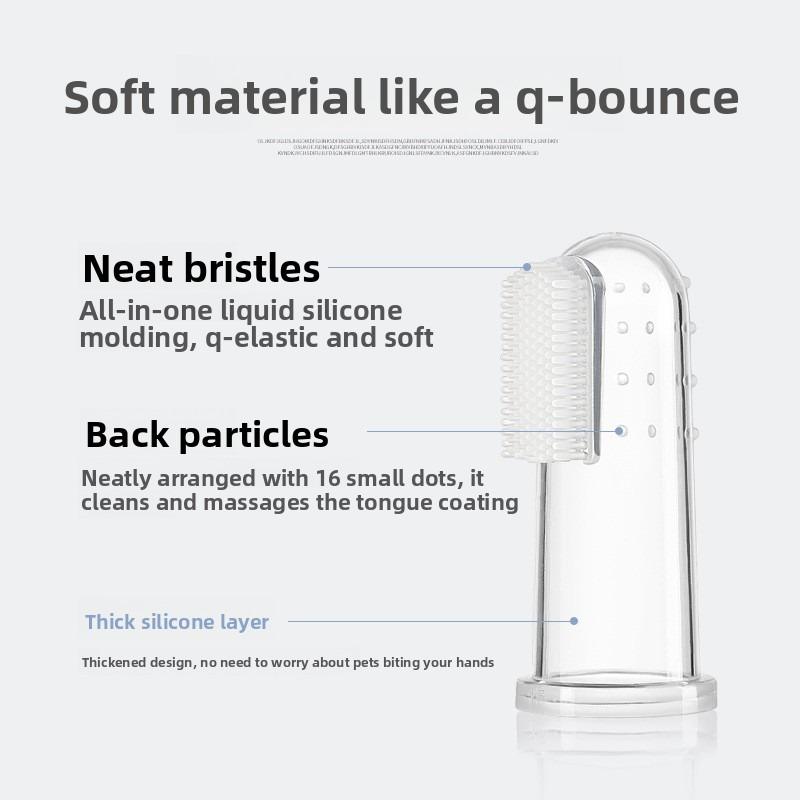 Nástroj pro magické kartáčování psů specifický pro kočky, Náprstky, Sada zubního kartáčku a zubní pasty, Teddy Pet Malý pes Čisticí potřeby