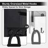 Solid Wood Solid Wood Organizer Multiple Hooks Wall-Mounted Storage Rack Coat Rack  Hallway