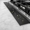 Stainless Steel Stove Gap Cover 4-Piece Set Kitchen Appliance Gap Filler Protector for Countertop and Stove Seam