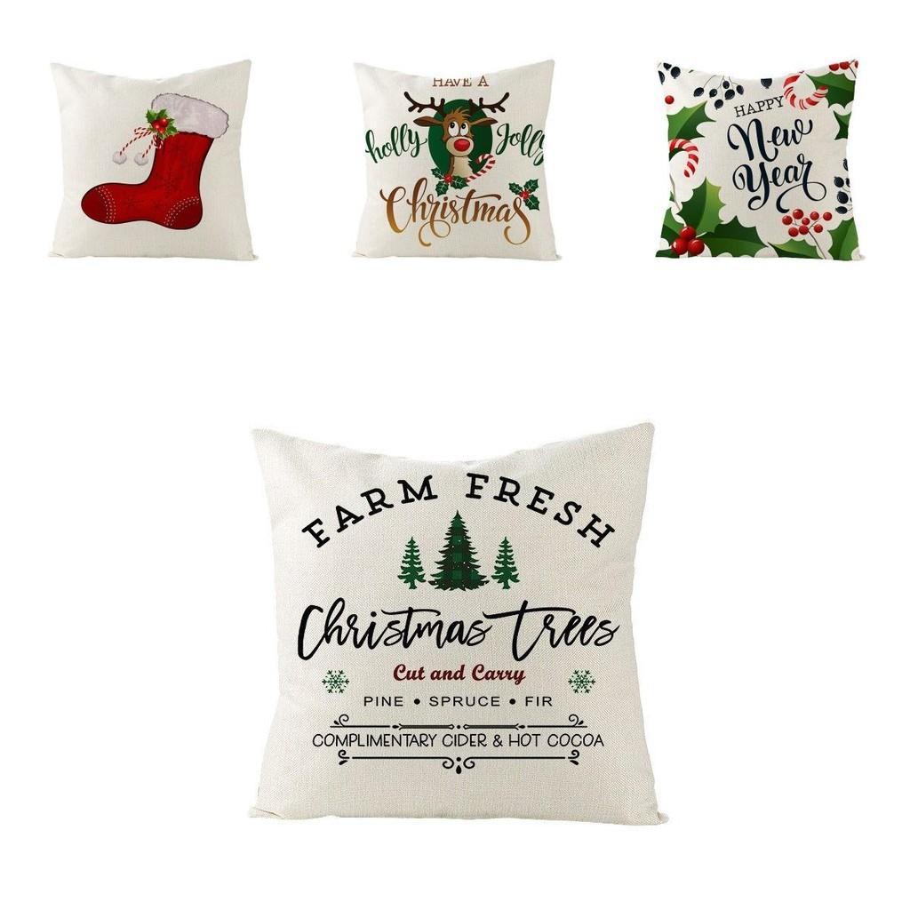 Festive Multicolor 18" Christmas Cushion Cover Ideal For Home And Office Decor