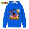 Baby Dragon Ball Z Hoodies 2025 Spring Kids Clothes Toddler Fashion Print Tops Children's O Neck Pullover Outwear Boys 4-14year