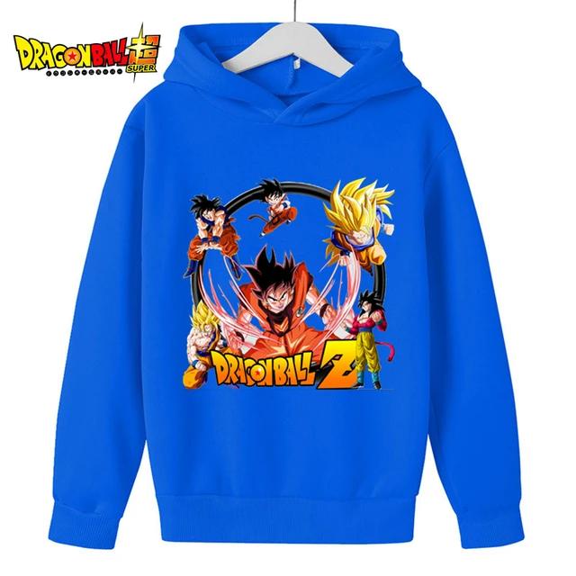 

Детские толстовки Dragon Ball Z, весенняя детская одежда 2025 года, модные топы с принтом для малышей, детские пуловеры с круглым вырезом, верхняя одежда для мальчиков 4–14 лет 140