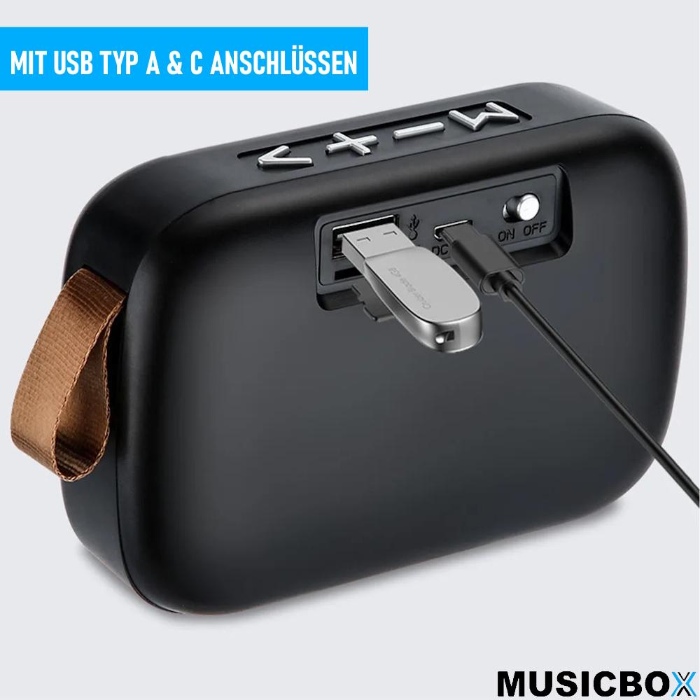 Głośnik MUSICBOX Music Box Bezprzewodowy dźwięk Bas Hi-Res Stereo MP3