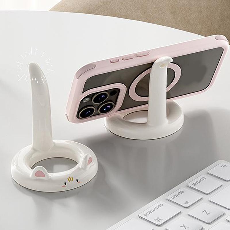 Cartoon Cat Shape Mobile Phone Stand Phone Rack Portable Cute Colorful Lazy Phone Desktop Holder For Cell Phone