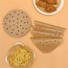 100pcs with Holes Food Disposable Paper Liner Baking Oil-proof Paper  Steamer