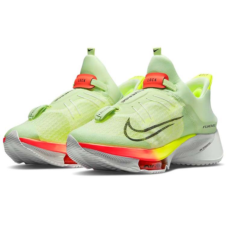 New Nike Air Zoom Tempo Next% FlyEase Barely Volt Hyper Orange CV1889-700