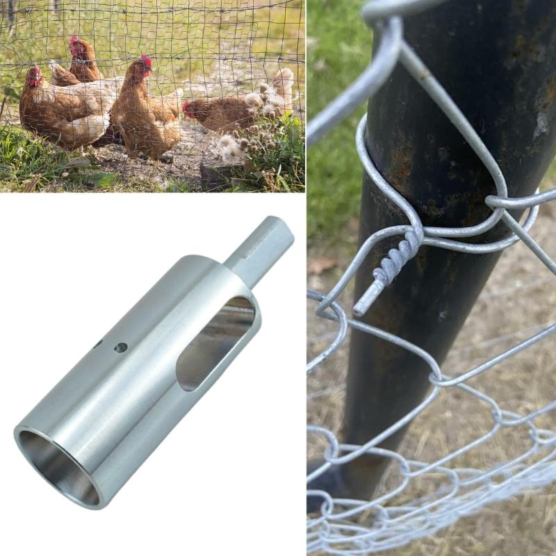 Drill Chuck Tool for 9 Gauges Twist Ties Twist Fence Tool Metal Fence Ties Drill Chuck Twist Ties Tool for Fixing Chain