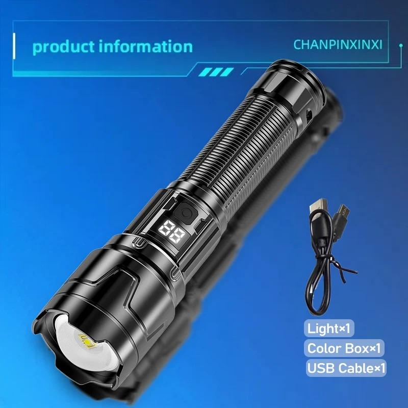 

Телескопічний фокус Магнітна основа Цифровий екран Лампа високої інтенсивності Водонепроникність IP44 Розширений час роботи для майстерні, аварійної ситуації 6H