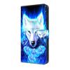 Cool White Wolf Pattern PU Leather Wallet Phone Case Shockproof Card Slots for iPhone,Samsung,Huawei,Xiaomi,Motorola,Oppo,Google,Nokia,LG,Oppo,Sony.