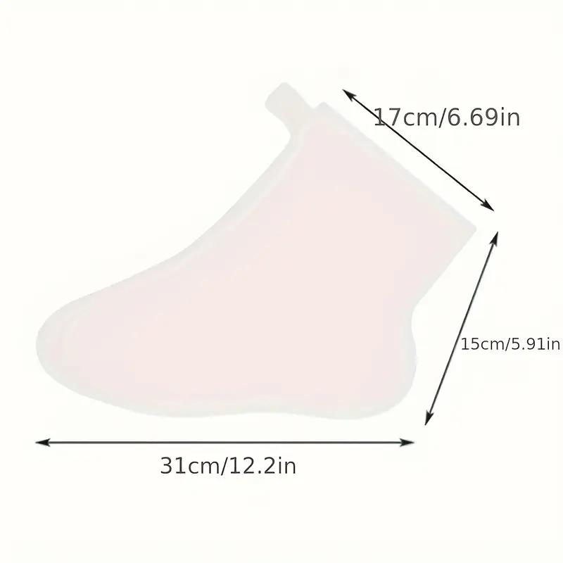100PCS jednorázová plastová ochranná maska ​​na nohy Vodotěsná hydratační protiskluzová pečující fólie na nohy pro pedikúru