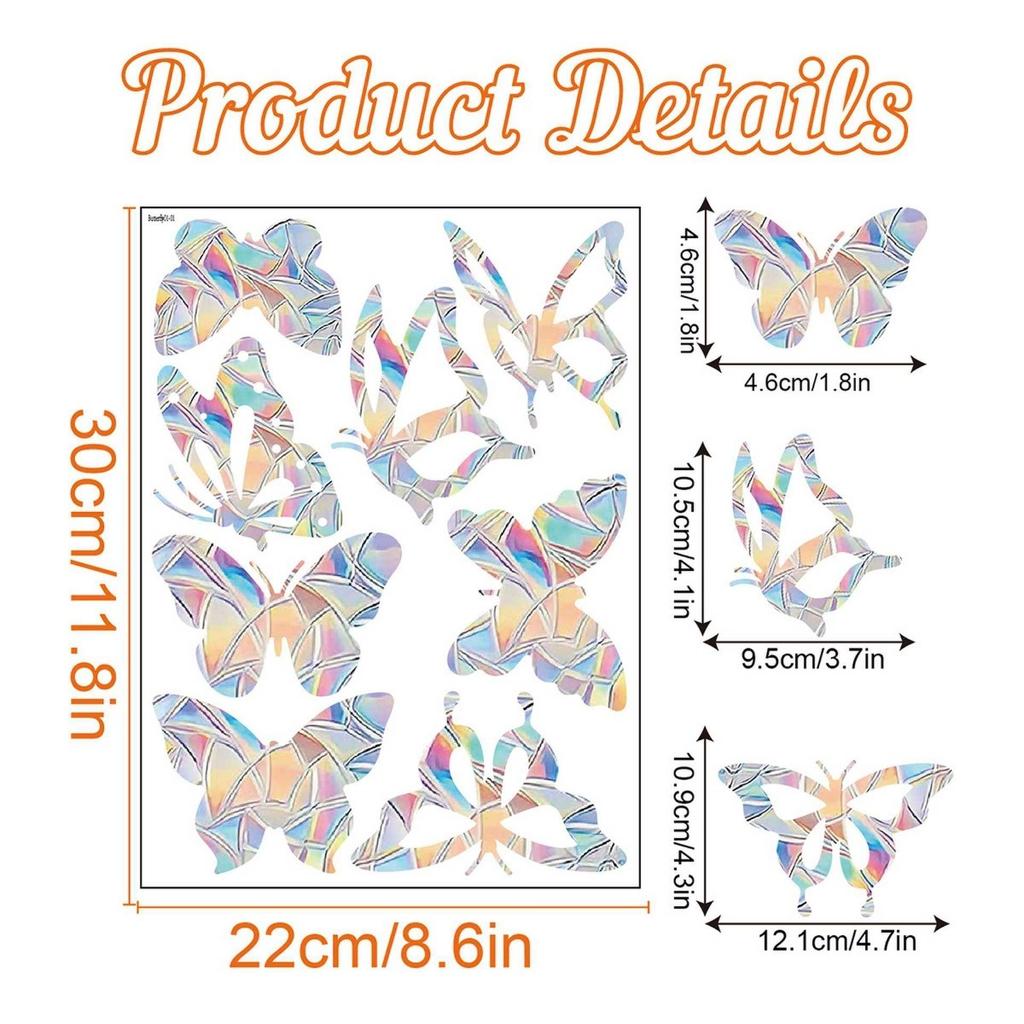 Christmas Windows Rainbow Prism Stickers Rainbow Film for Window Glass Clings Static Removable Suncatcher Decal Sticker
