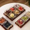 Japanese-Style Glass Fruit and Snack Plate for Living Room Coffee Table