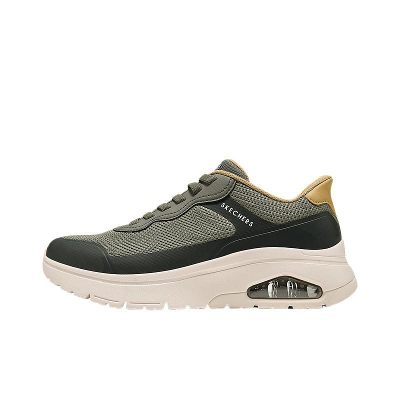 Skechers Uno Flex Comfortable Round Toe Mesh Breathable Low Top Running Shoes Men sneakers 183313-OLV 39.5