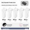 Unisex Disposable Socks for Travel & Daily Use: All-Season, Mid-Calf, No-Wash, Convenient, Perfect for Business Travel & Casual Wear.