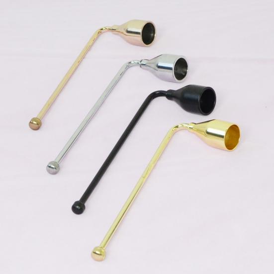 Kerzenlöscher aus Metall mit langem Griff Edelstahl Teelicht Kerzendocht Flammenlöscher Kerzenlöscher Werkzeuge Kerzenzubehör