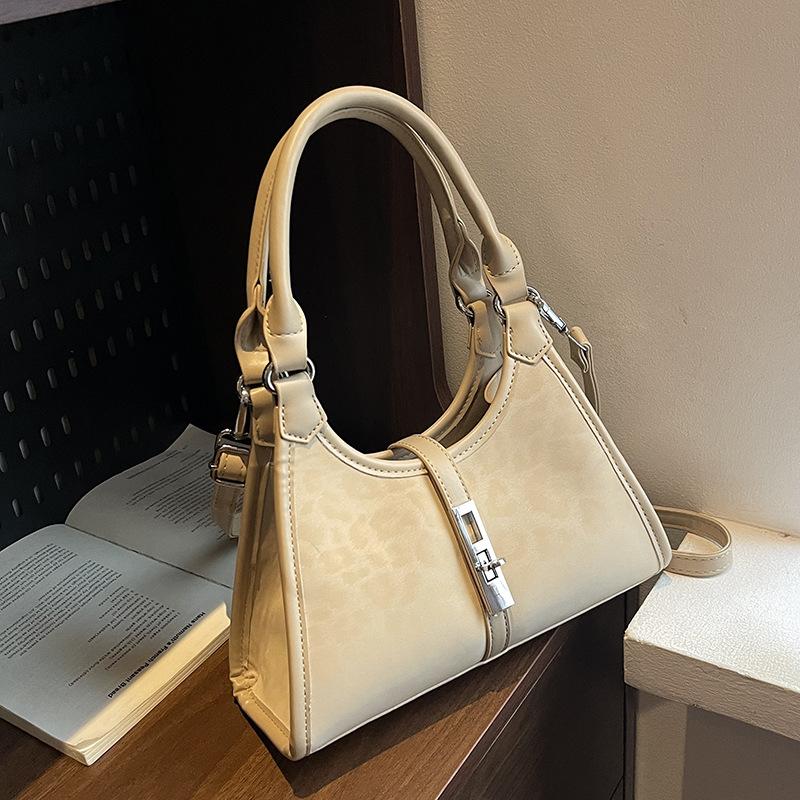 Niche Portable Small Bag Women's New Fashion Retro Leopard Print Shoulder Bag Casual Commuter Messenger Bag