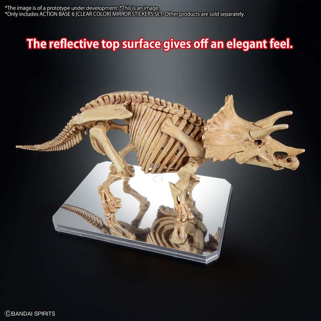 Action Base 6 [Clear Color] Mirror Sticker Set Plastic Display Stand