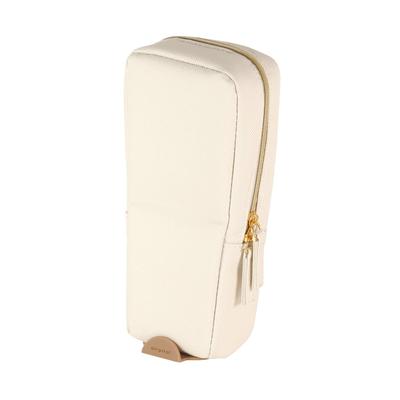 Kutsuwa Air Pita Zipper Pen AK066WH Case, Ivory,