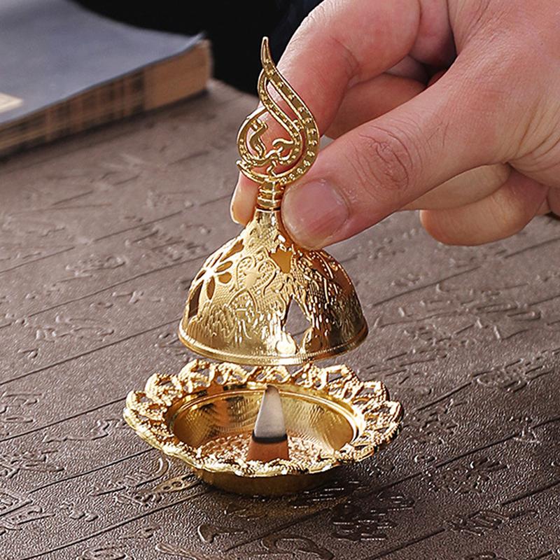 Metal Aroma Diffuser Aroma Tray Incense Burner Oil Burner Wax Melt Burner  Incense Waterfall Luxury Home Decorations