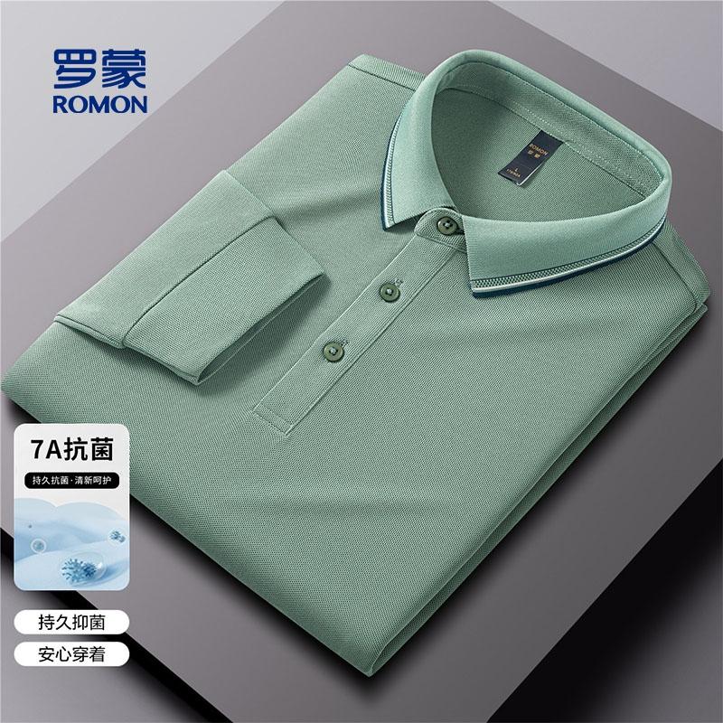 Classic Business and Leisure Polo Shirt Men's Long Sleeve