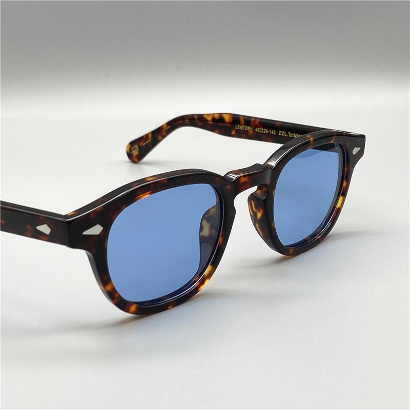 Modré Sluneční Brýle Pánské Johnny Depp Lemtosh Polarizační Sluneční Brýle Dámské Luxusní Značka Vintage Designér Oculos Brýle pro Noční Vidění